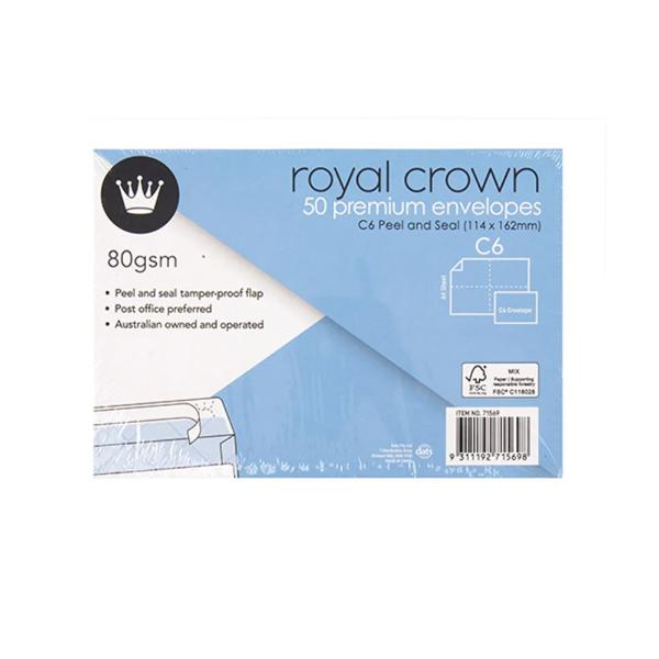 50 Pack Royal Crown Premium Envelopes
