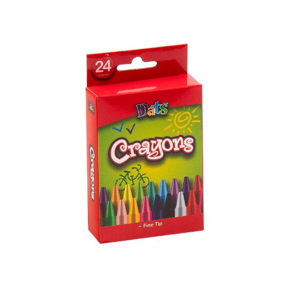 24 Pack Fine Tip Crayons