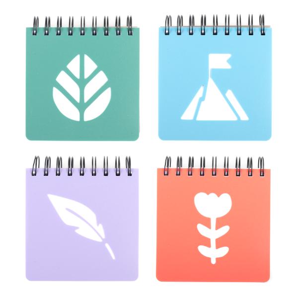 Basic Diecut 400 Pages Notebook - 12cm x 12cm