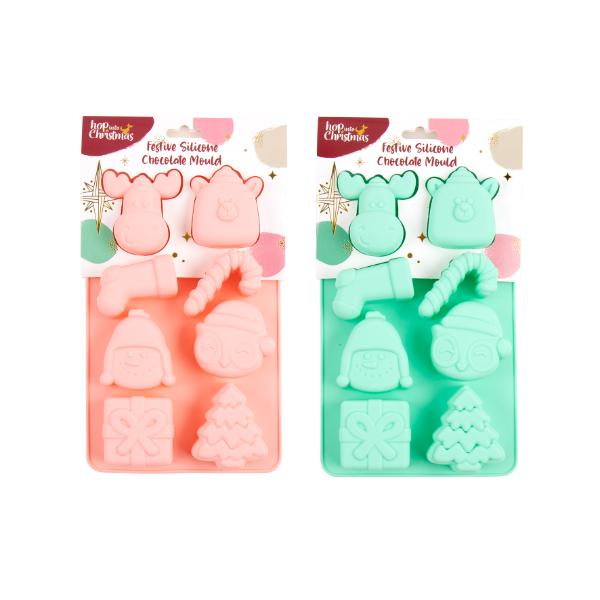 Christmas Silicone Chocolate Mould- 19cm x 12cm
