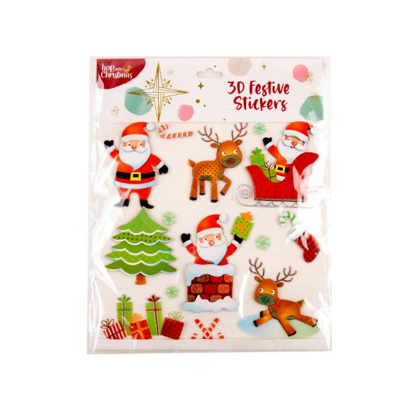 Assorted Christmas 3D Stickers