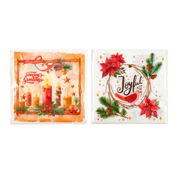 20 Pack Assorted Christmas Printed Paper Serviettes