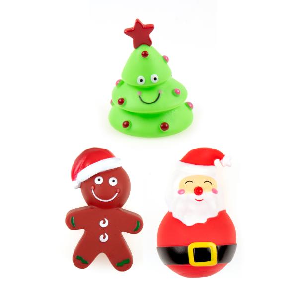 Christmas Squeaky Dog Toy - 10cm