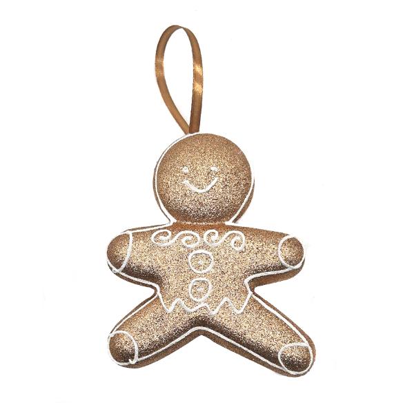 Christmas Copper Gingerbread Tree Ornaments - 15cm x 13cm x 2cm