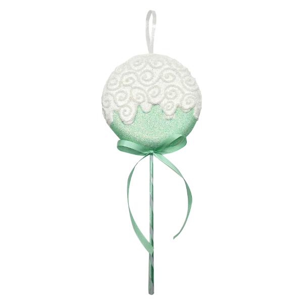 Christmas Green & White Candy Lollipop Tree Ornament Decoration