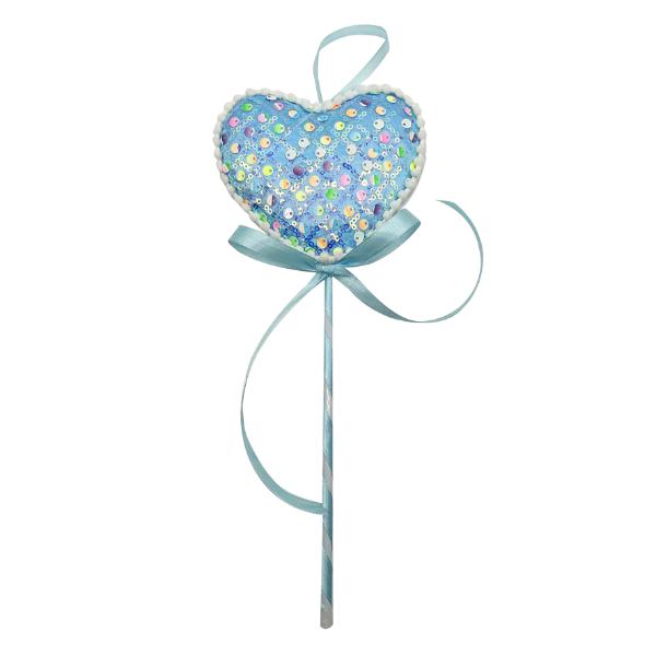 Christmas Heart Blue Candy Lollipop Tree Ornament Decoration