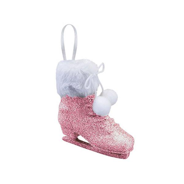 Christmas Rose Gold Ice Skate Ornament Decoration