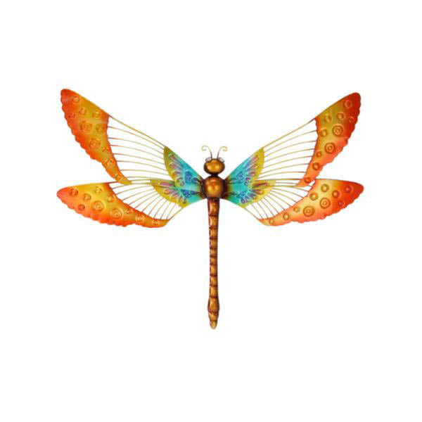 Golden Dragonfly Wall Art - 63cm x 48cm