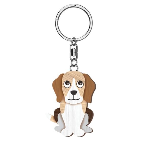 I Love My Beagle Key Ring