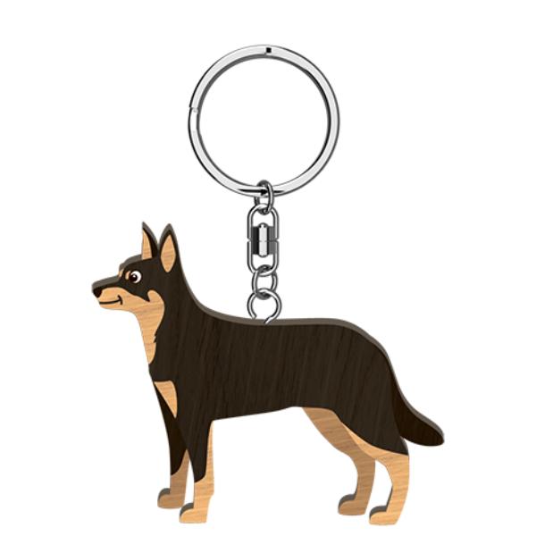 I Love My Kelpie Keyring