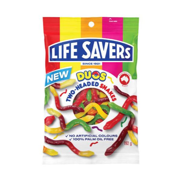 Life Savers Duos Two Headed Snakes - 192g