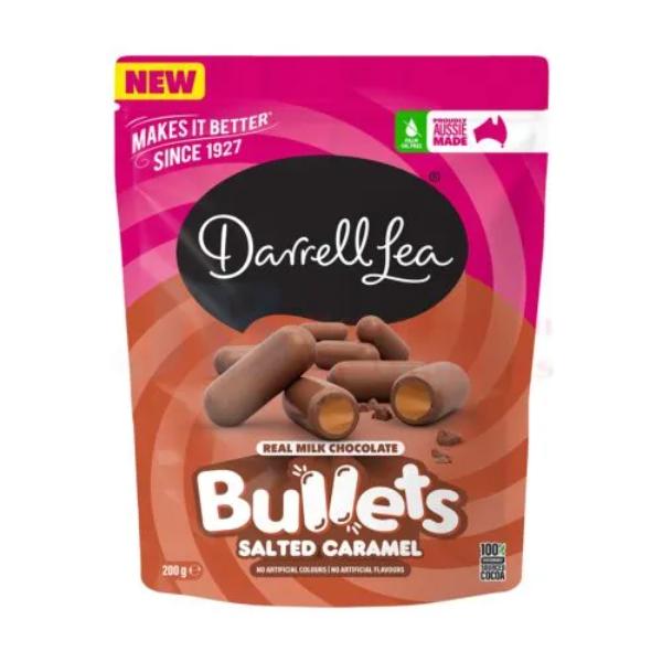 Darrell Lea Salted Caramel Milk Chocolate Bullets - 200g