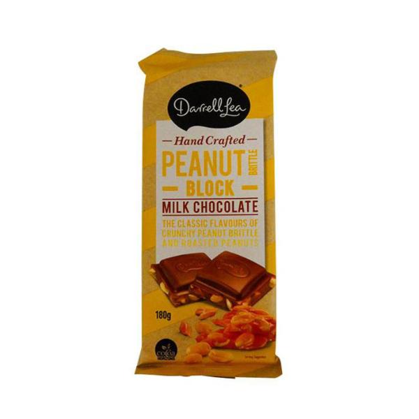Darrell Lea Peanut Brittle Milk Chocolate Block - 180g