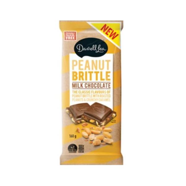 Darell Lea Peanut Brittle Milk Chocolate Block - 160g