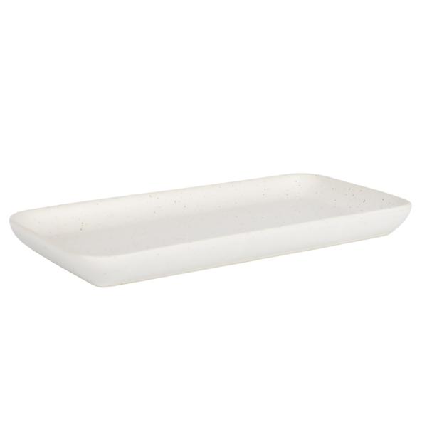 Matte White Oblong Plate - 24cm