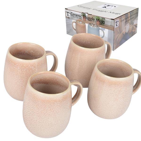 4 Pack Nude Mugs - 400ml