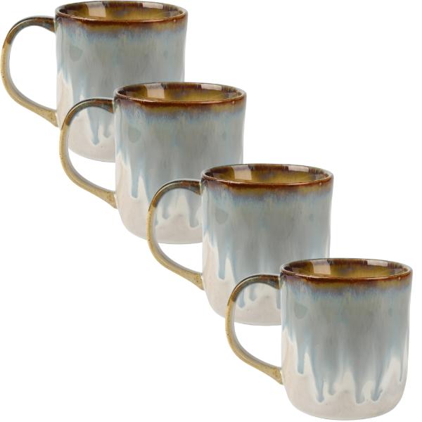 4 Piece Slate Mirth Mugs - 350ml