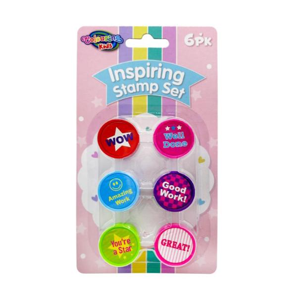 6 Pack Inspiring Fun Stamps