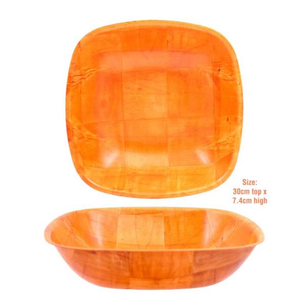 Square Series Wooden Serving Bow - 30cm
