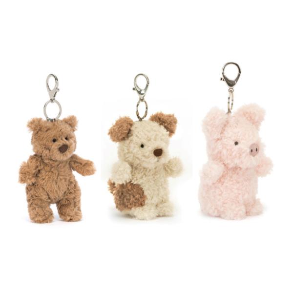 Assorted Cute Animal Meow Plush Keyring