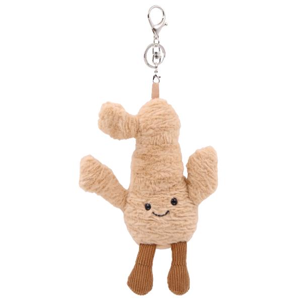 Tasty Mr Ginger Meow Plush Keyring