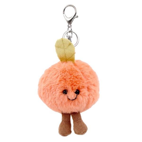 Juicy Peach Meow Plush Keyring