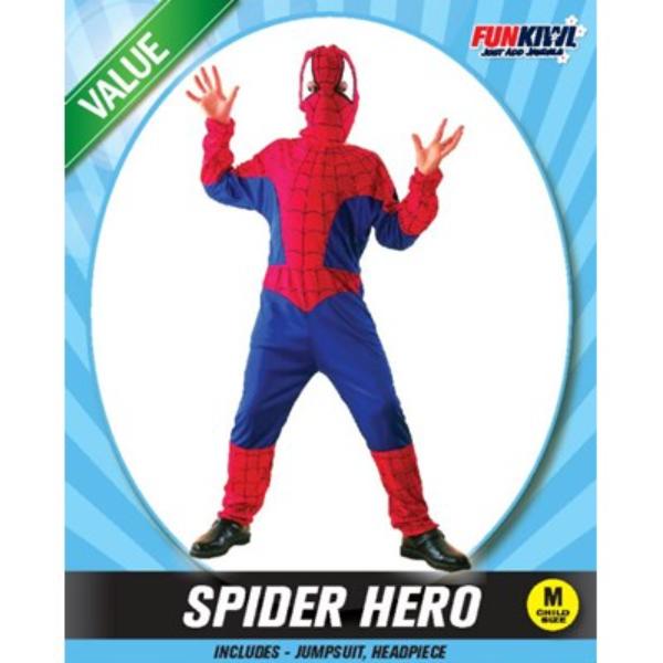 Super Hero Spiderman Boys Costume - Medium