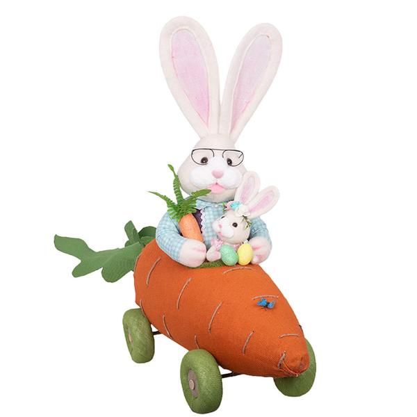 Bunny In Carrot Car - 130cm x 40cm x 98cm