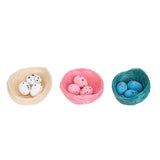 Load image into Gallery viewer, 3A 7CM EGGS W/NEST BLUE, IVORY, PINK

