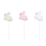 Load image into Gallery viewer, 3 Pack Flocked Bunny Pick - 17.5cm
