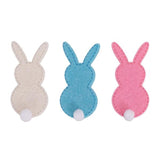 Load image into Gallery viewer, 5 Pack Assorted Felt Bunny Motifs - 3cm x 6.2cm
