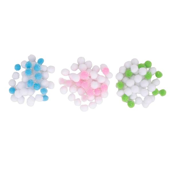 30 Pack Assorted Pom poms - 2.5cm