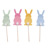 Load image into Gallery viewer, 12 Pack Easter Bunny Picks - 3cm x 6cm
