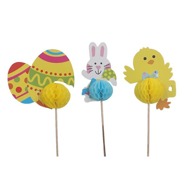 12 Pack Assorted Easter Cupcake Toppers
