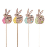 Load image into Gallery viewer, Mdf Bunny With Egg Pick - 23cm
