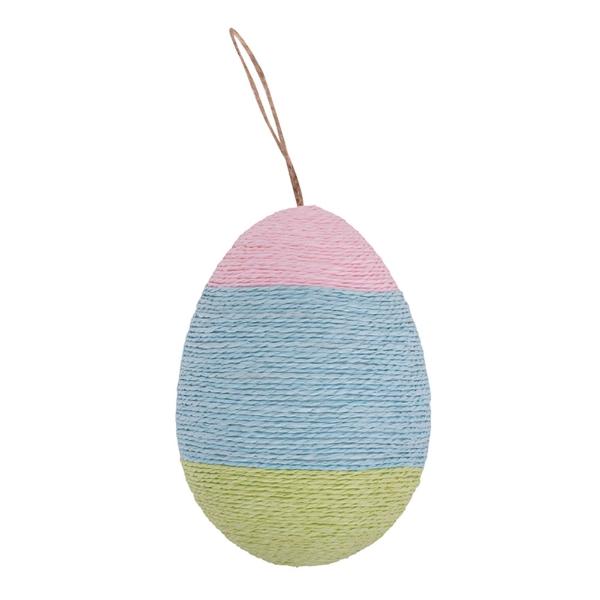 Multi colour Hanging Egg - 13.5cm x 10.5cm