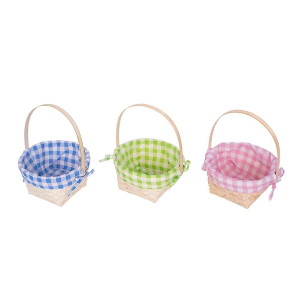 Assorted Easter Basket With Handle - 20cm x 10.5cm