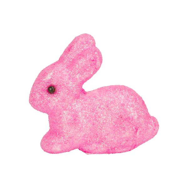 4 Pack Easter Glitter Bunny - 6cm x 6cm