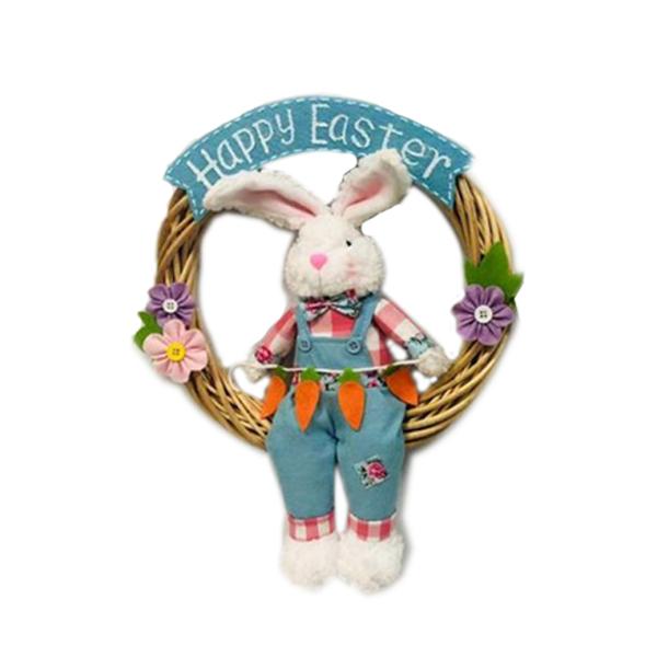 Easter Wreath With Rabbit - 53cm