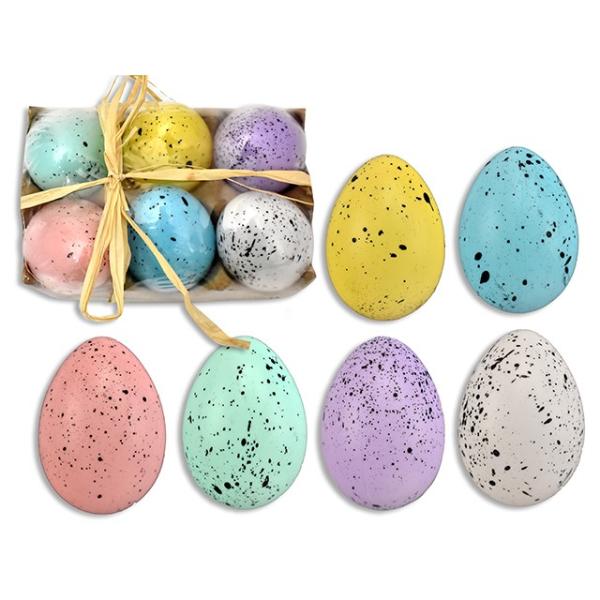 6 Pack Easter Eggs - 6.3cm