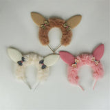 Load image into Gallery viewer, 3A FURRY BUNNY HEADBAND IVORY, COFFEE, PINK
