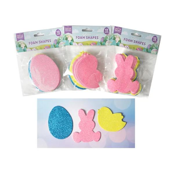 Easter Glitter Eva foam Shapes