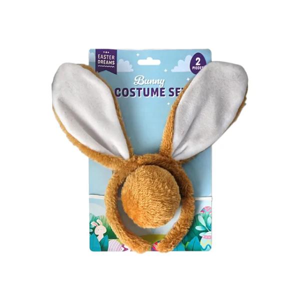 2 Pack Easter Brown Bunny Set