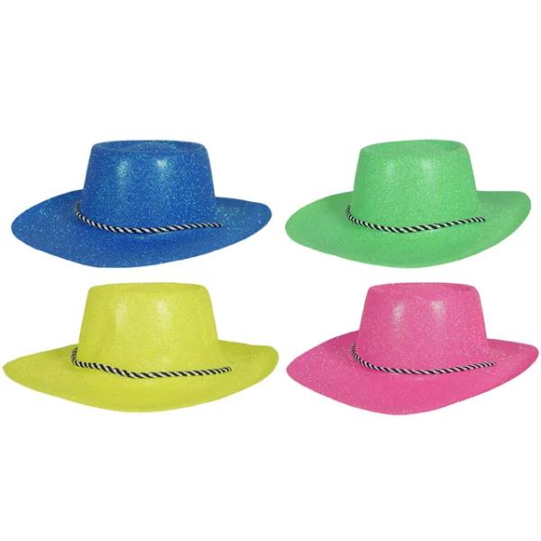 Easter Glitter Cowboy Hat - 28cm x 34cm x 10.5cm