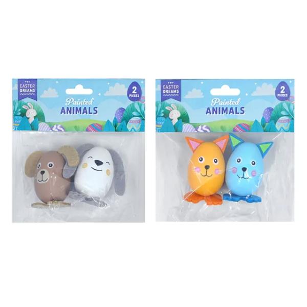 2 Pack Easter Painted Animals