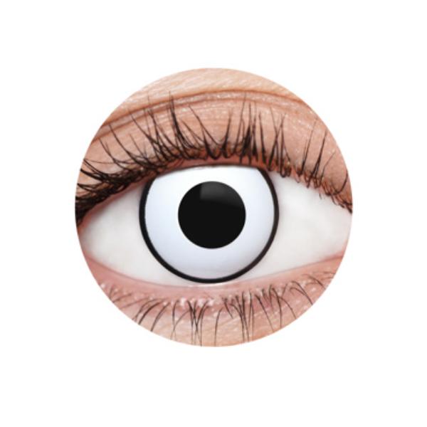 White Deranged II Contact Lenses