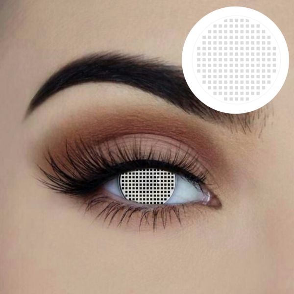 White Mesh Starry Eyed Yearly Contact Lenses