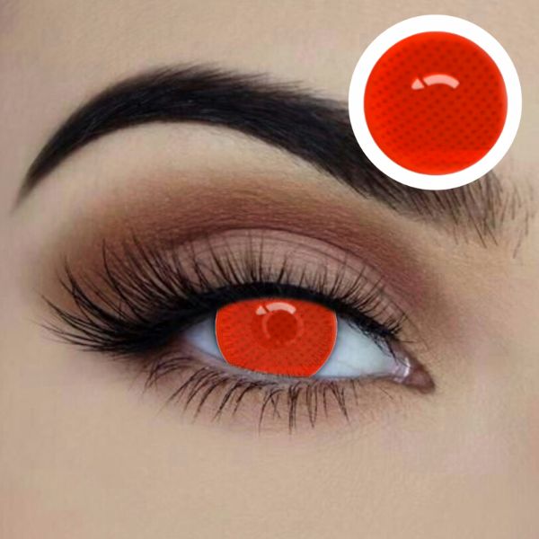 Red Mesh Starry Eyed Yearly Contact Lenses