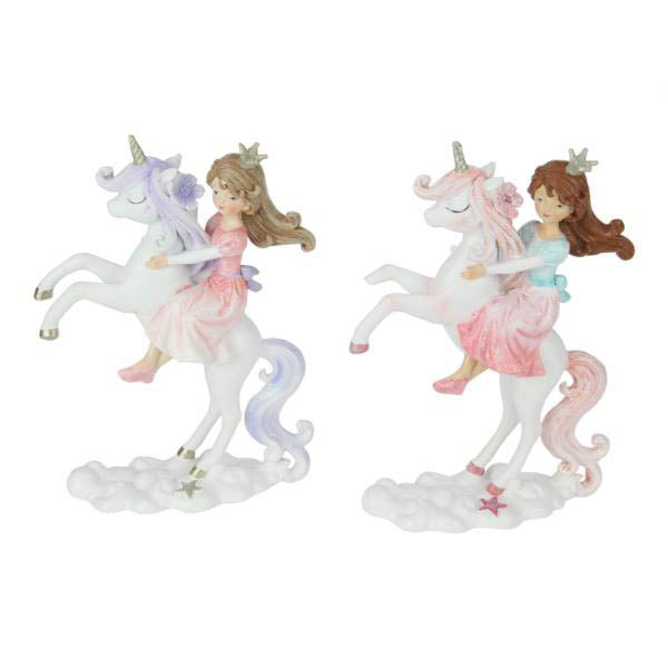 Princess Riding Unicorn - 21cm