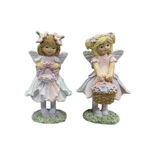 Assorted Fairy With Floral Arrangement - 9cm